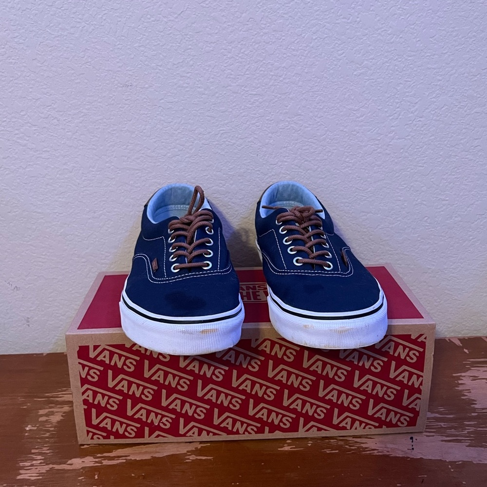 “ERA 59” vans - Dress Blues/Acid De (blue, brown and white)